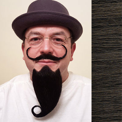Beard & Moustache Combination MB1 Colour 6 - Brown - Human Hair - BMG