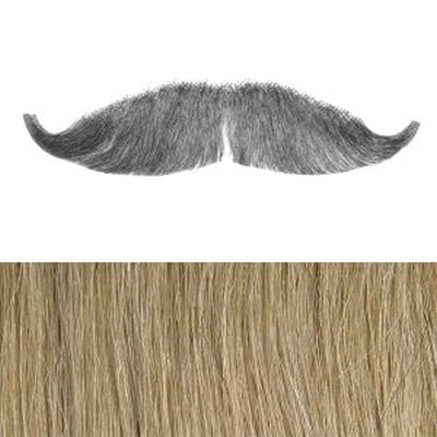 Bushy Moustache Colour 16 - Medium Blonde Human Hair BMM 