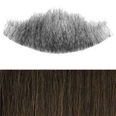 Chin Beard Colour 7 - Medium Brown Human Hair BMH