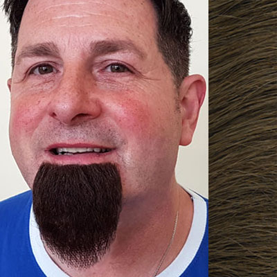 Theatrical Goatee Beard Colour 8 - Medium Brown Human Hair BMI