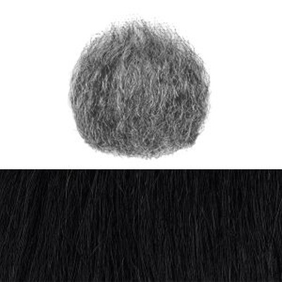 Theatrical Goatee Beard Colour 1b - Black - Human Hair - BMB