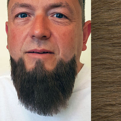 Large Full Chin Beard Colour 27 - Light Auburn Human Hair BMO