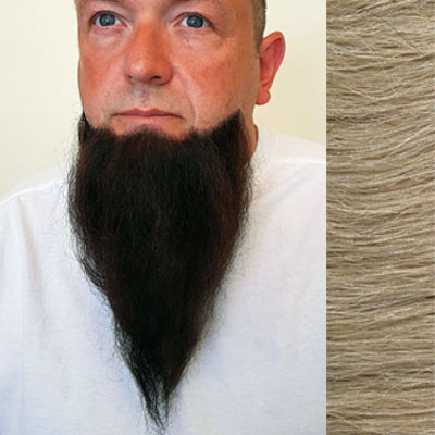 Long Chin Beard Colour 16 - Medium Blonde Human Hair BMM