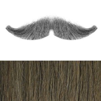 Military Moustache Colour 10 - Light Brown Human Hair BMJ 