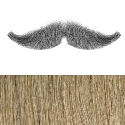 Military Moustache Colour 16 - Medium Blonde Human Hair BMM 