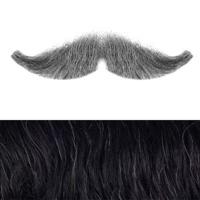 Military Moustache Colour 1b20 - Black with 20% Grey - BMZ 