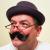 Handlebar Moustache Colour 44 - Salt n Pepper Mid Grey - BMS - view 3