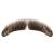 Moustache Style 'D' Colour 8 - Medium Brown Human Hair BMI - view 5