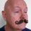 Moustache Style 'E' Colour 8 - Medium Brown Human Hair BMI - view 4