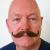 Kaiser Moustache Colour 8 - Medium Brown Human Hair BMI - view 2
