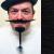 Plaited Chin Beard with Moustache Colour Black 1b BMB - view 1