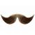 Handlebar Moustache Colour 8 - Medium Brown Human Hair BMI - view 5