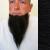 Long Chin Beard Colour 1 - Black - Human Hair - BMA - view 1