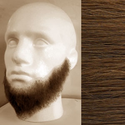 Full Beard Colour 12 - Light Brown Human Hair BMK