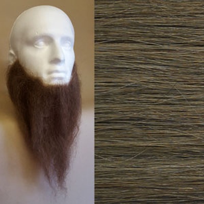 Long Full Beard Colour 10 - Light Brown Human Hair BMJ
