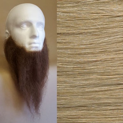 Long Full Beard Colour 16 - Medium Blonde Human Hair BMM 