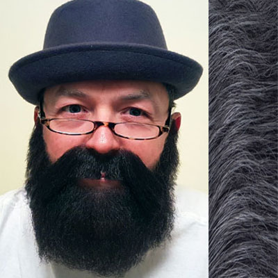 Beard & Moustache Combination MB4 Colour 1b50 - Black with 50% Grey BM1B50