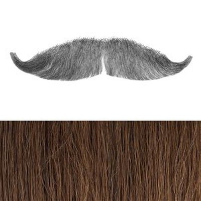 Bushy Moustache Colour 29 - Auburn - Human Hair - BMP