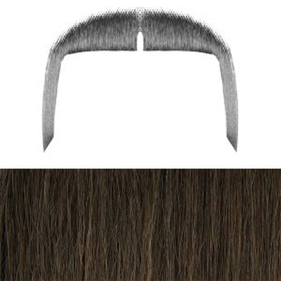 Chang Moustache Colour 7 - Medium Brown Human Hair BMH