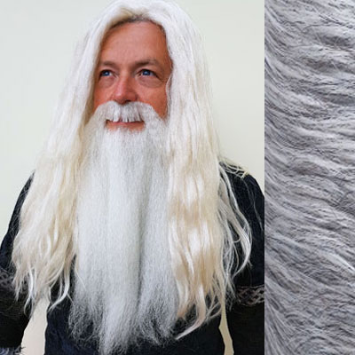 Dumbledore Beard & Moustache Colour 56 Grey - Synthetic Hair - BMV