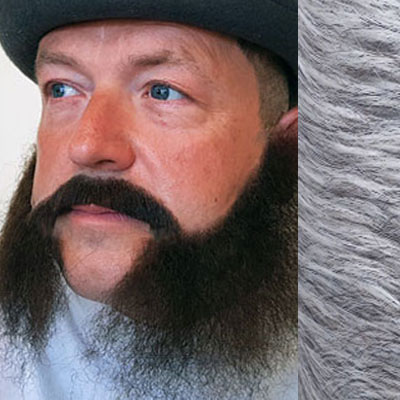 Side Whiskers Beard & Moustache Colour 56 - Salt n Pepper Grey - BMV
