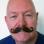 Moustache Style 'E' Colour 8 - Medium Brown Human Hair BMI - view 2
