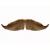 Bushy Moustache Colour 1b - Black - Human Hair - BMB - view 4