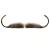 Moustache Style 'J' Colour 4 - Brown - Human Hair - BME - view 5