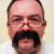 Jason King Moustache Colour 8 - Medium Brown Human Hair BMI - view 3