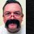 Jason King Moustache Colour 1b - Black - Human Hair - BMB - view 1
