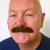 Moustache Style 'D' Colour 8 - Medium Brown Human Hair BMI - view 3