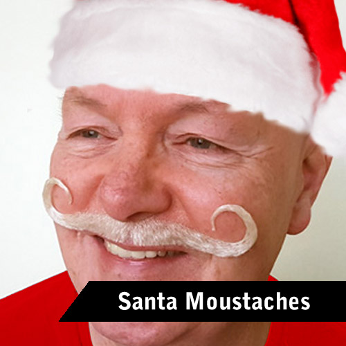 Santa Moustaches & Eyebrows